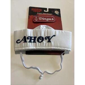 STRANGER THINGS NETFLIX Dingus Dog Pet Costume Scoop Ahoy Uniform Size L/XL